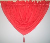 View Item Roxy Crushed Voile Window Swag (Red)